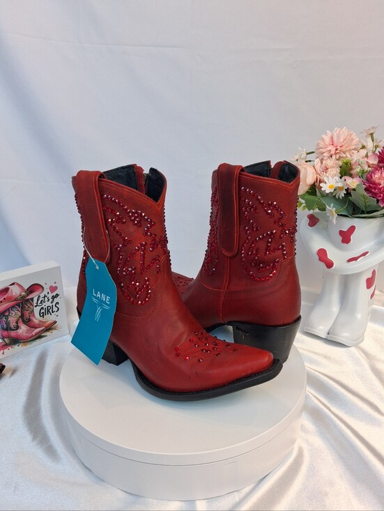 Lane boots Shoes - LANE Smokeshow Cowgirl Boots W/ SWAROVSKI Crystals 7.5